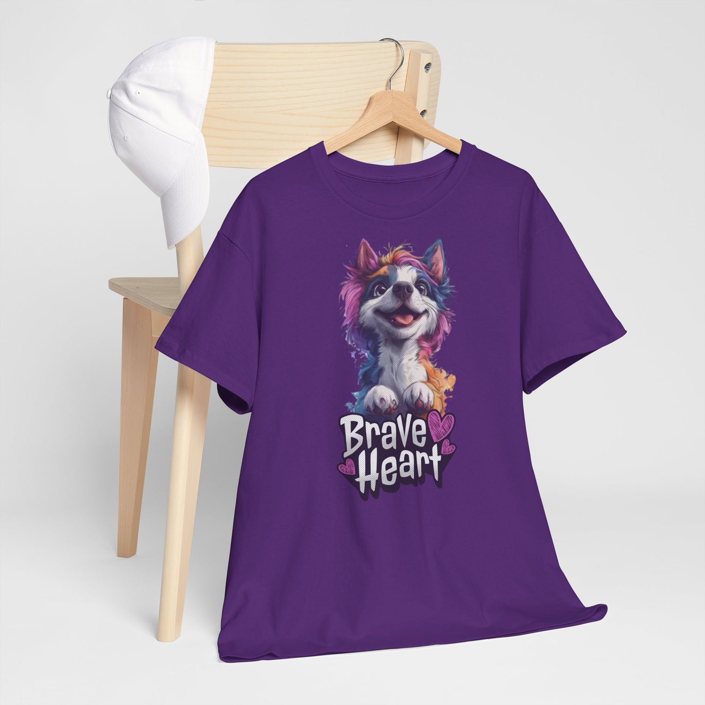 Brave Heart Einhornhund Hunde Tshirt