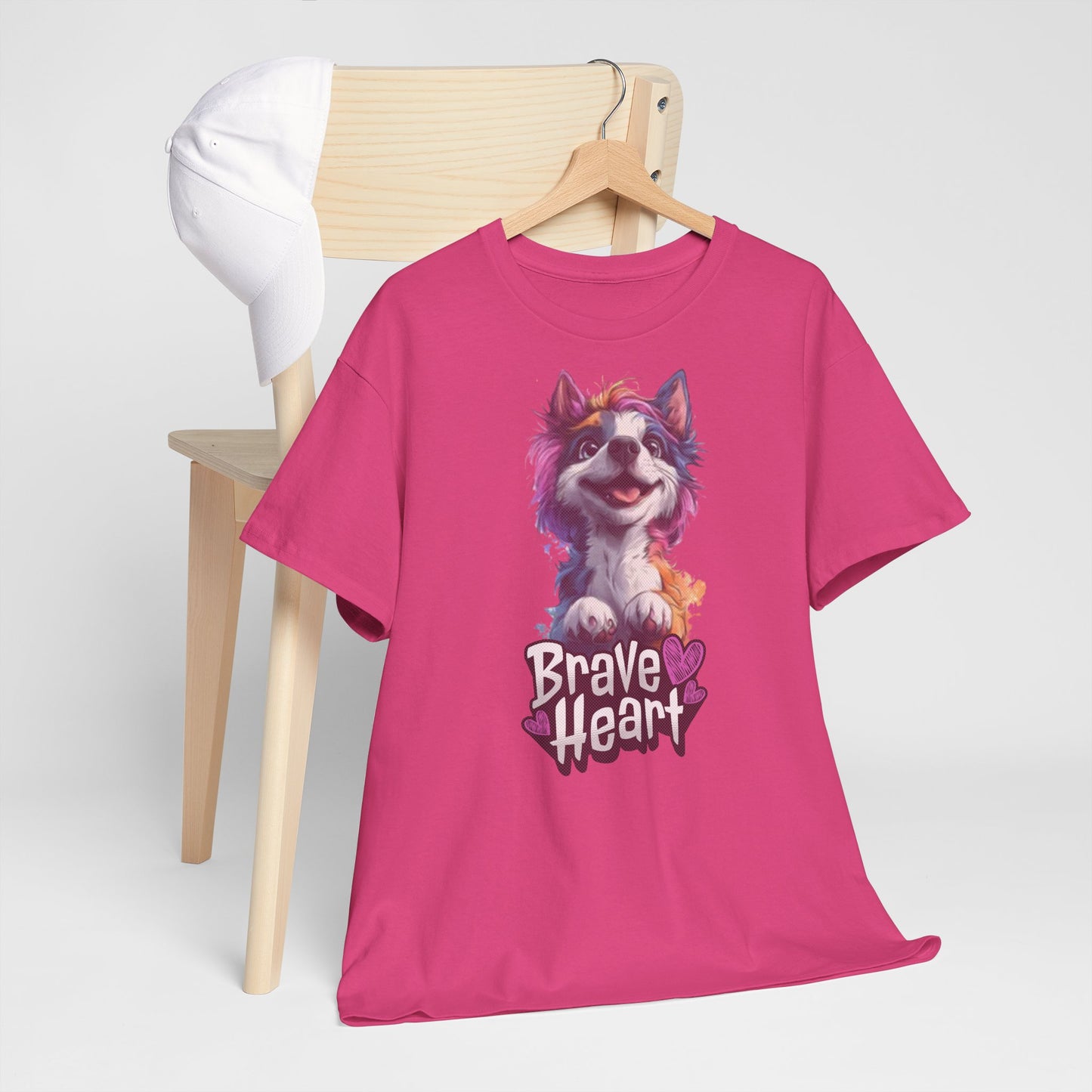 Brave Heart Einhornhund Hunde Tshirt