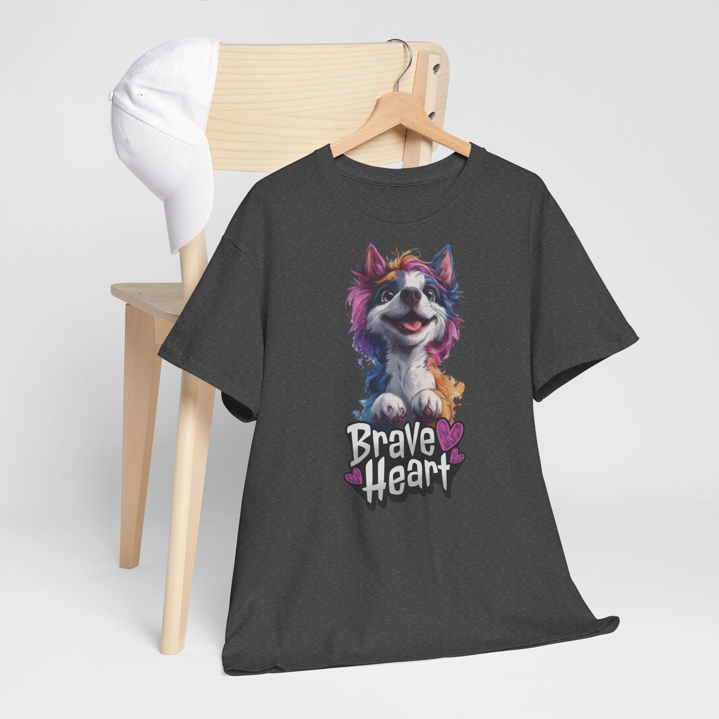 Brave Heart Einhornhund Hunde Tshirt
