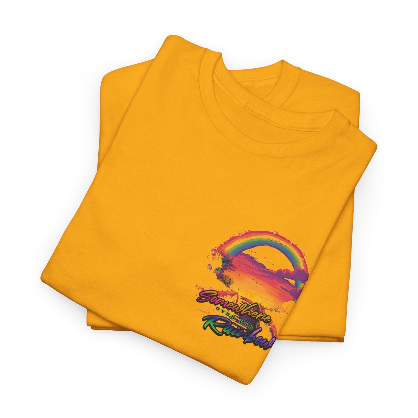 Somewhere over the rainbow Tshirt - Vorne & hinten bedruckt - Unisex