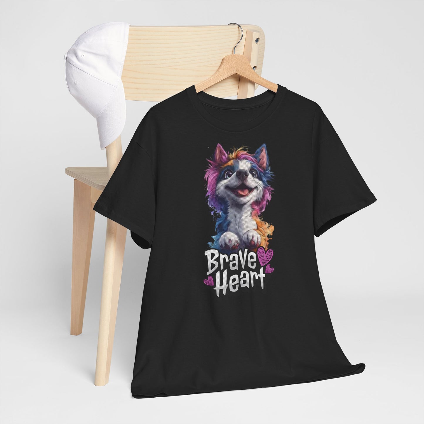 Brave Heart Einhornhund Hunde Tshirt