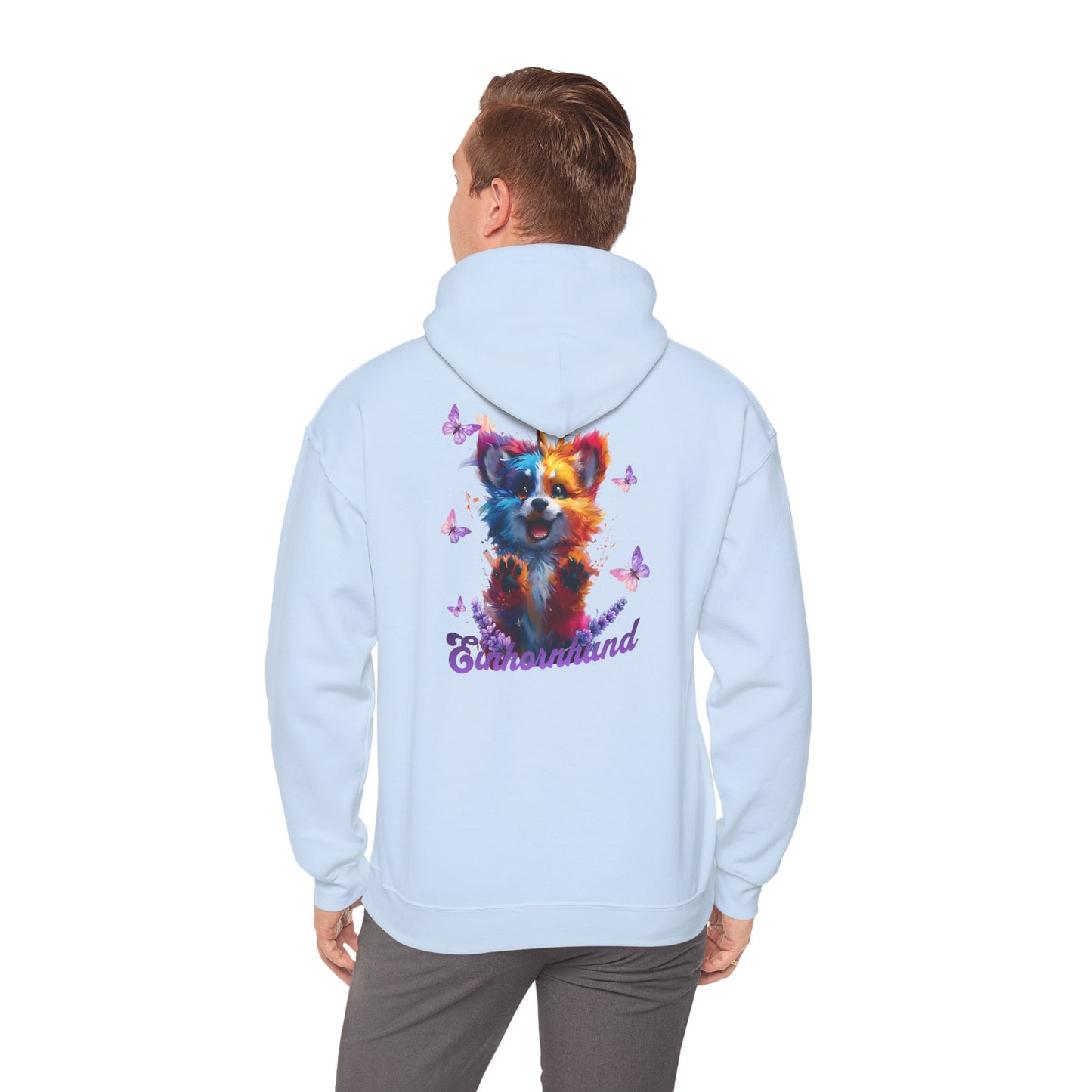 🦄🐾 Bunter Einhornhund Hoodie mit Schmetterlingen – Magie trifft Komfort! 🐾🦋