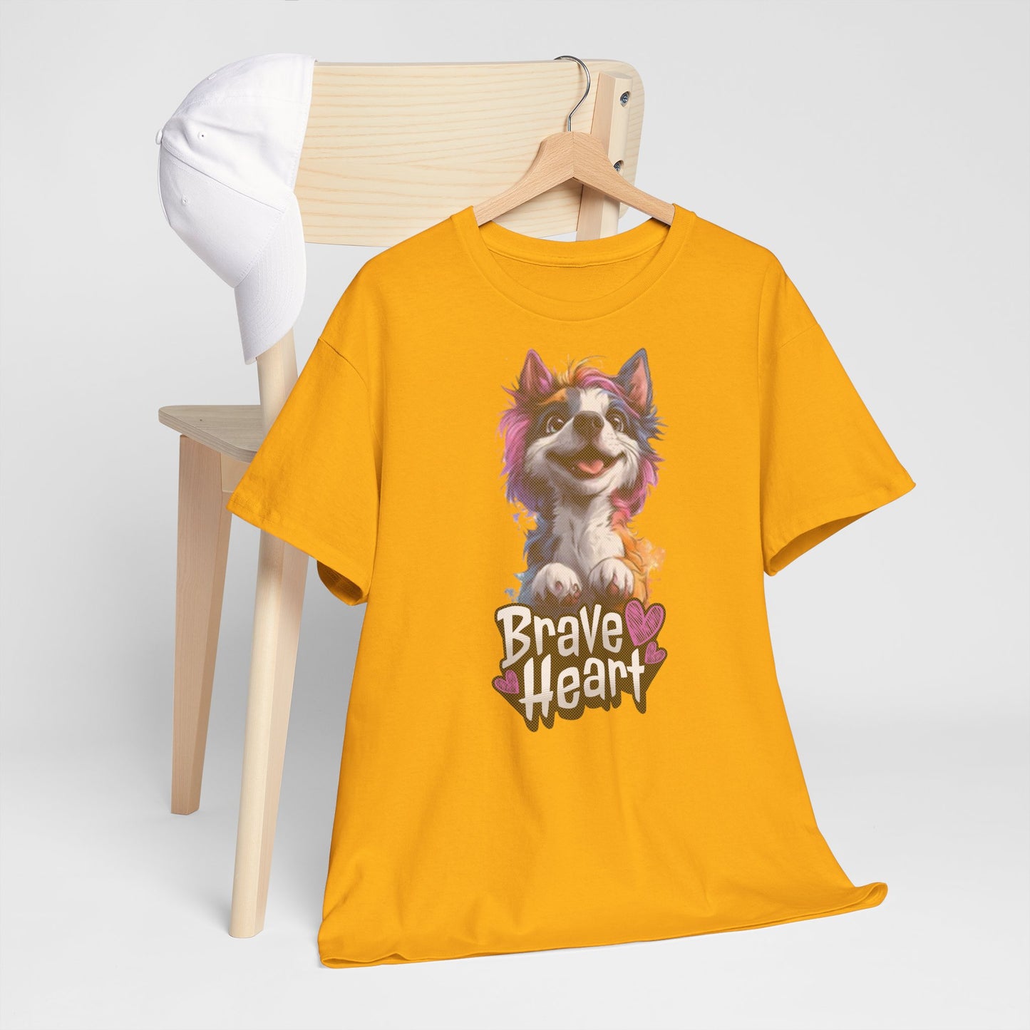 Brave Heart Einhornhund Hunde Tshirt