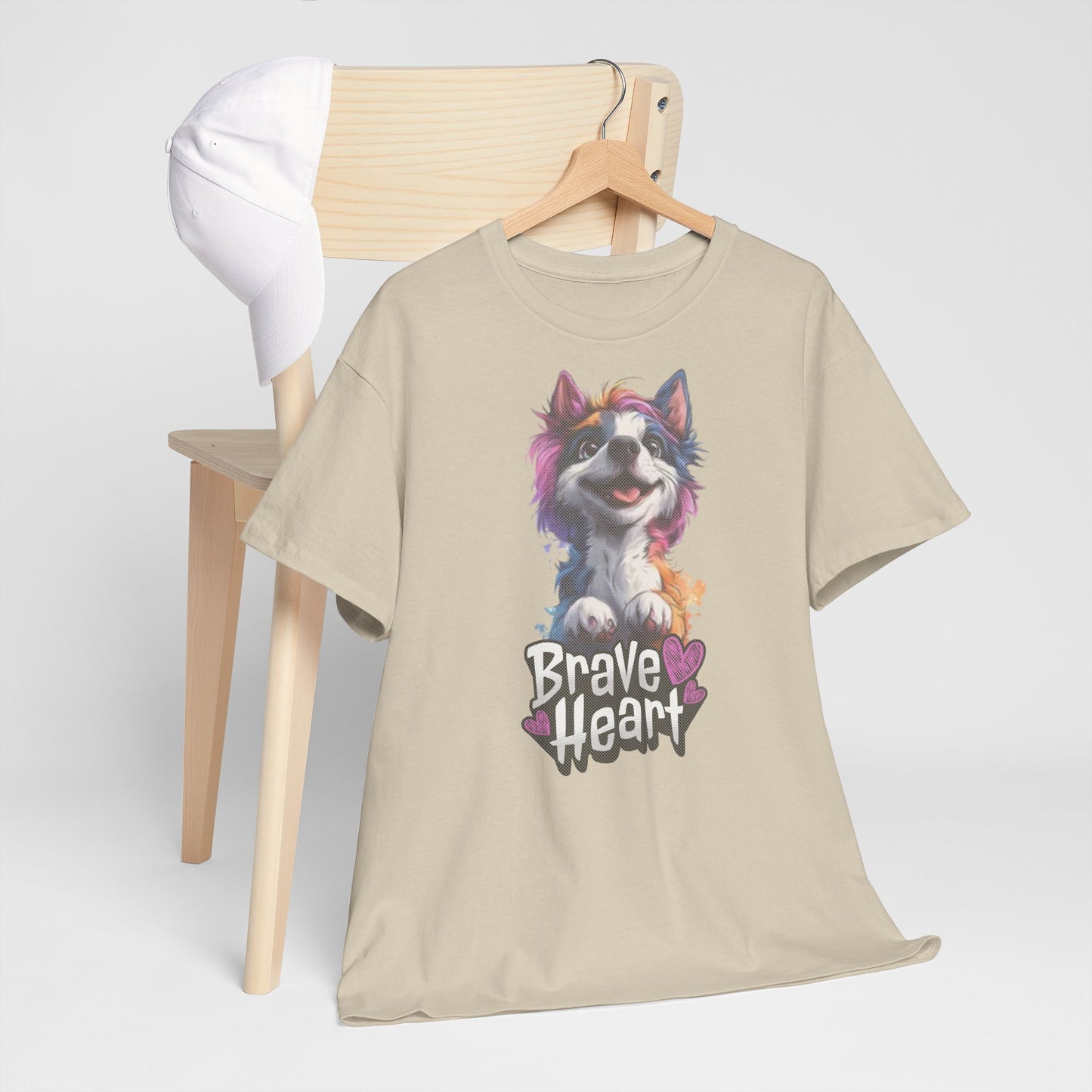 Brave Heart Einhornhund Hunde Tshirt