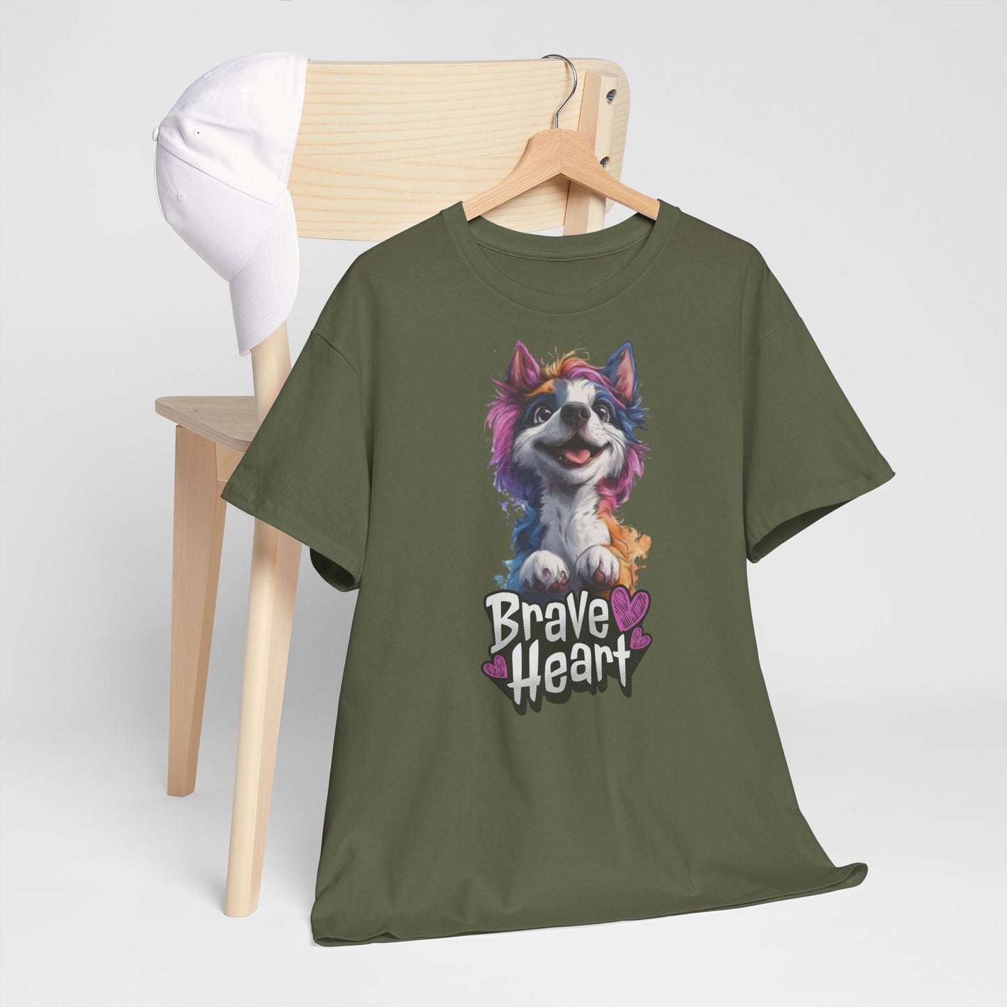 Brave Heart Einhornhund Hunde Tshirt
