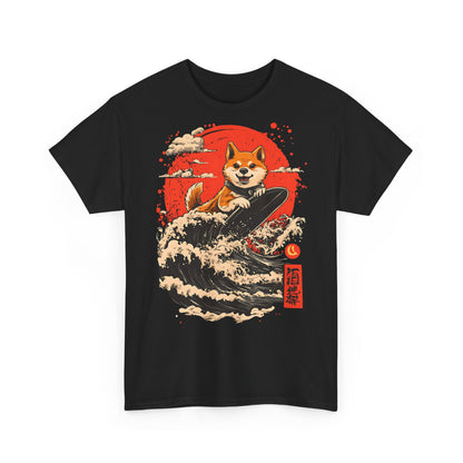 Shiba Inu Surfing T-Shirt