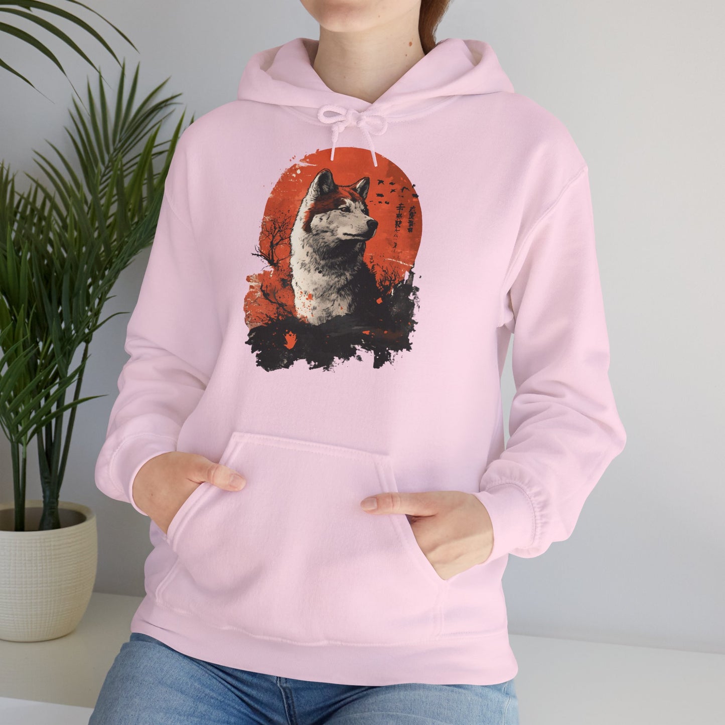 Shiba Inu moon - Unisex Heavy Blend™ Hoodie Sweatshirt