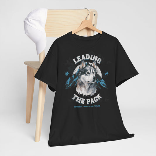 Husky Tshirt - Leading the Pack, Fearless Friend, Loyal for Life - Unisex Cotton