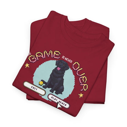 The Game is never over - Labrador Tshirt - Unisex Heavy Cotton Tee