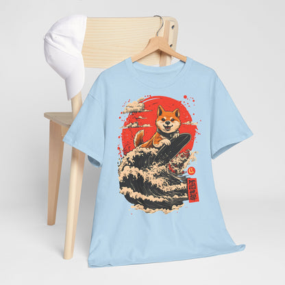 Shiba Inu Surfing T-Shirt