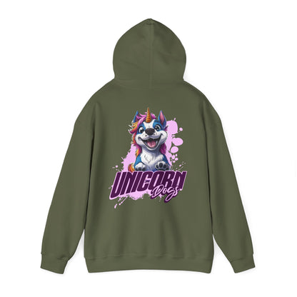 Unicorn Dogs - Unisex Heavy Blend™ Hoodie Sweatshirt - Druck hinten