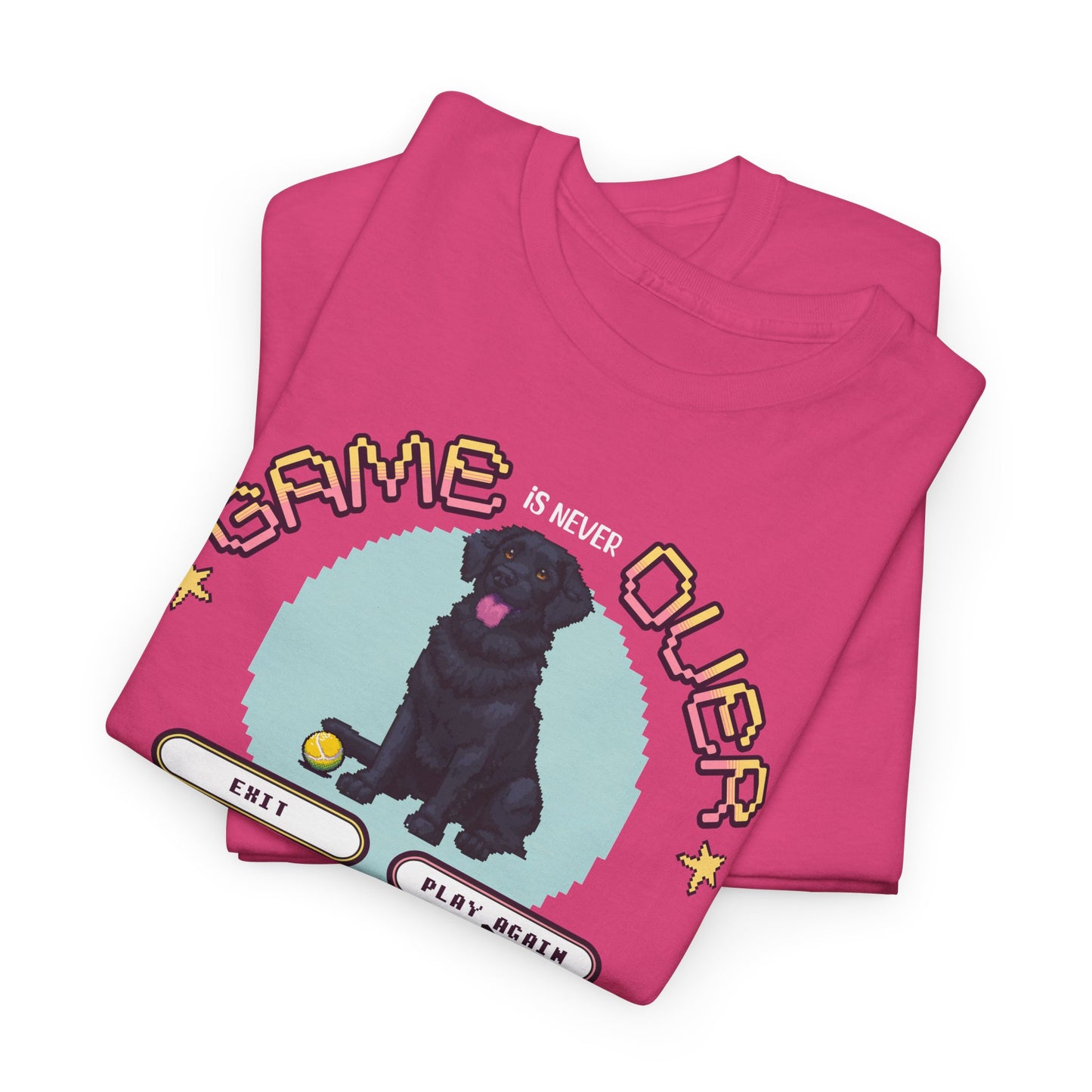 The Game is never over - Labrador Tshirt - Unisex Heavy Cotton Tee