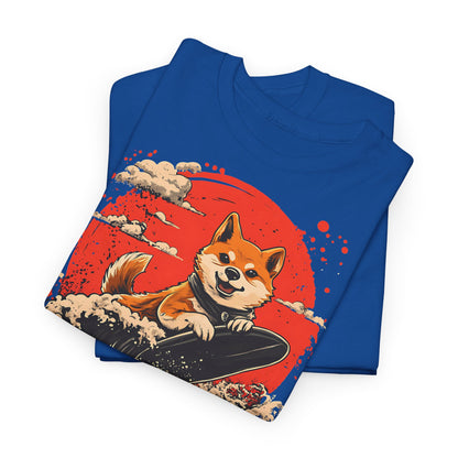 Shiba Inu Surfing T-Shirt