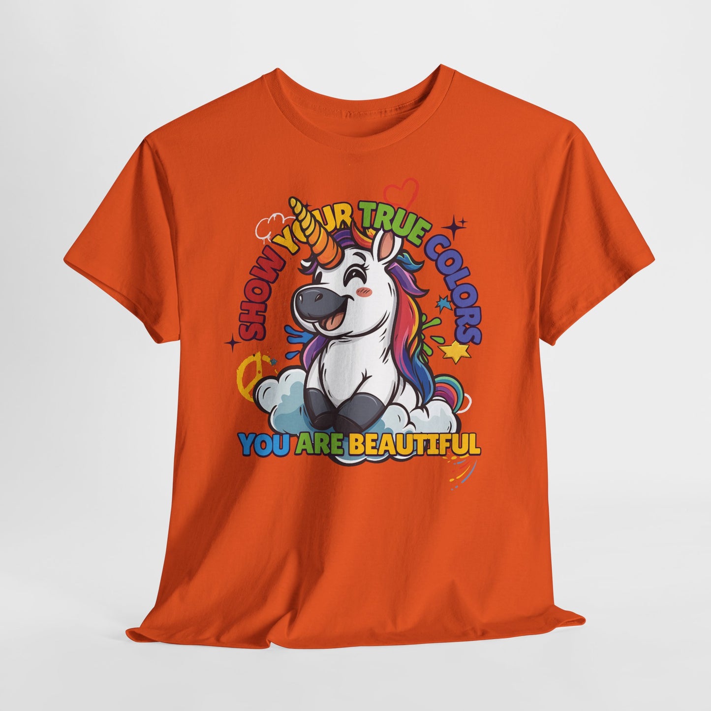 🦄✨ Show Your True Colors Tshirt – You Are Beautiful! 🌈