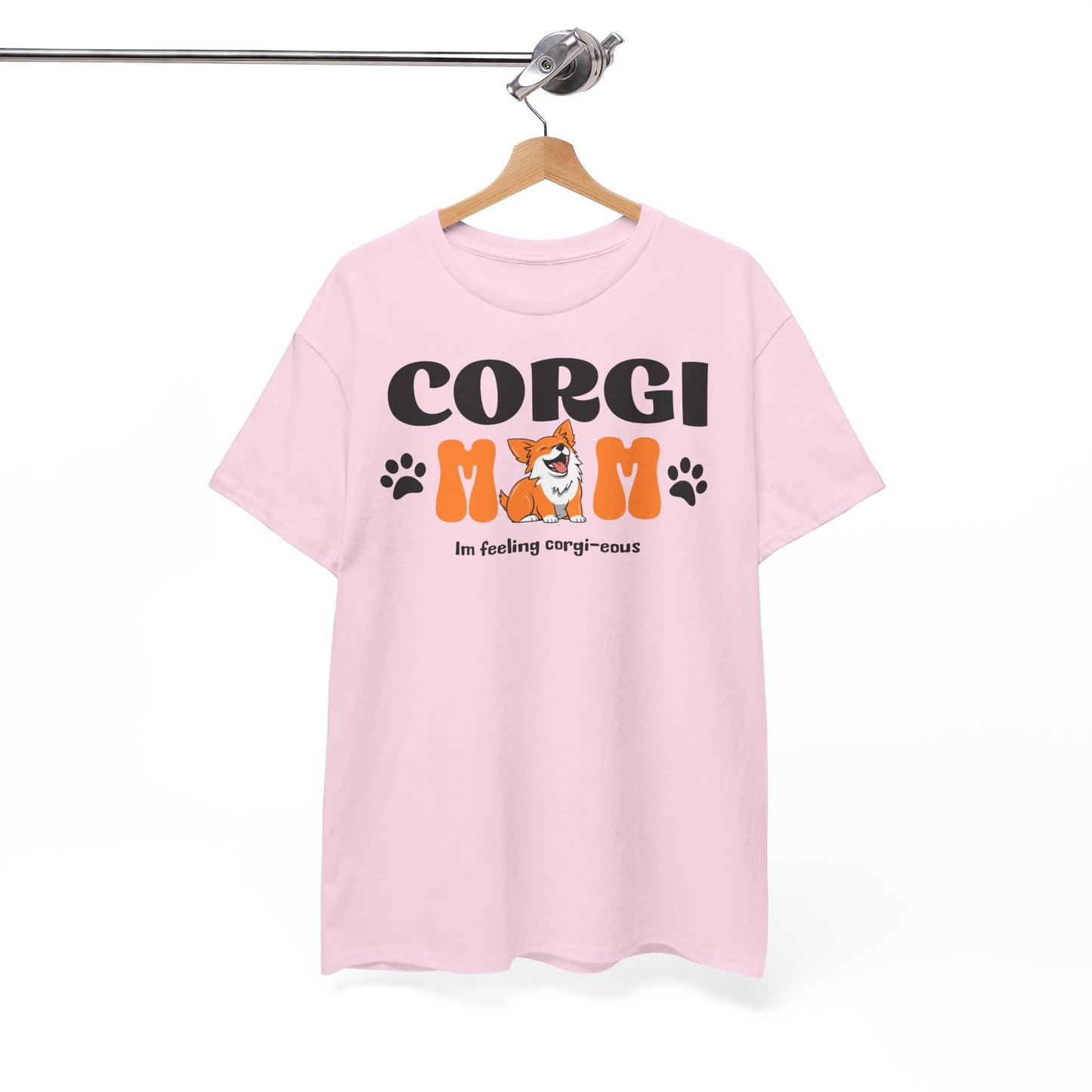 Corgi Mom Tshirt - Unisex Heavy Cotton Tee