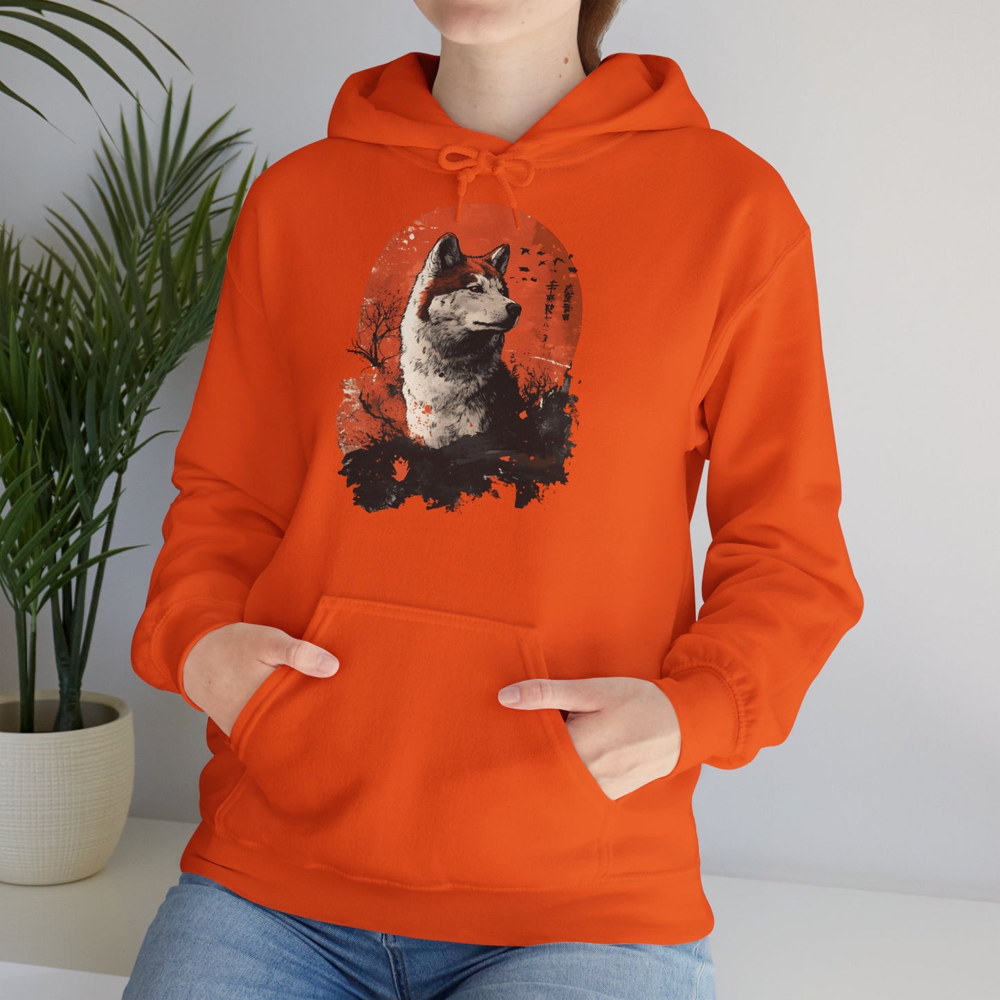 Shiba Inu moon - Unisex Heavy Blend™ Hoodie Sweatshirt