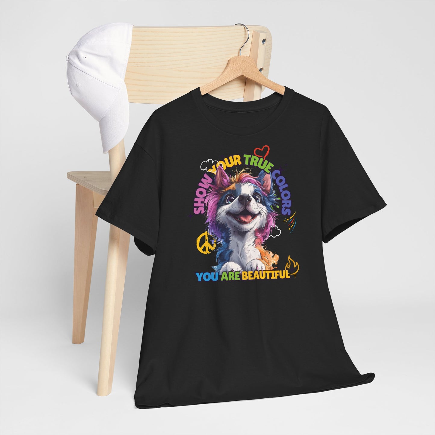 Show your true colors - You are beautiful _ Einhornhund - Hunde Tshirts. Gibt es in vielen verschiedenen Ausführungen.