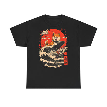 Shiba Inu Surfing T-Shirt