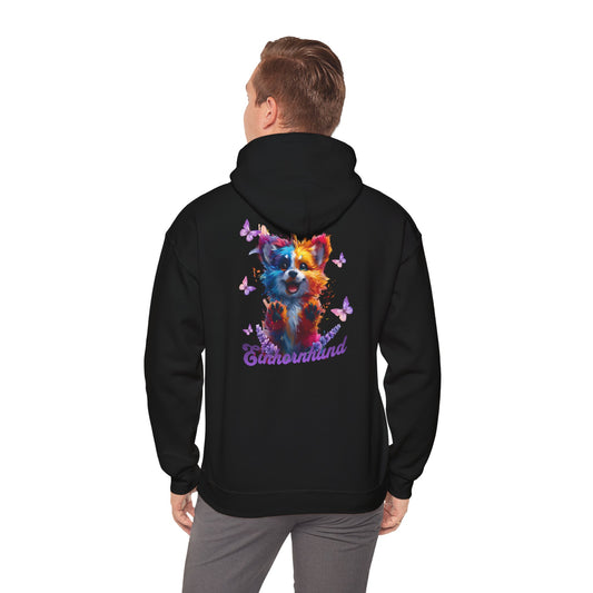 🦄🐾 Bunter Einhornhund Hoodie mit Schmetterlingen – Magie trifft Komfort! 🐾🦋