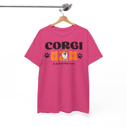 Corgi Mom Tshirt - Unisex Heavy Cotton Tee