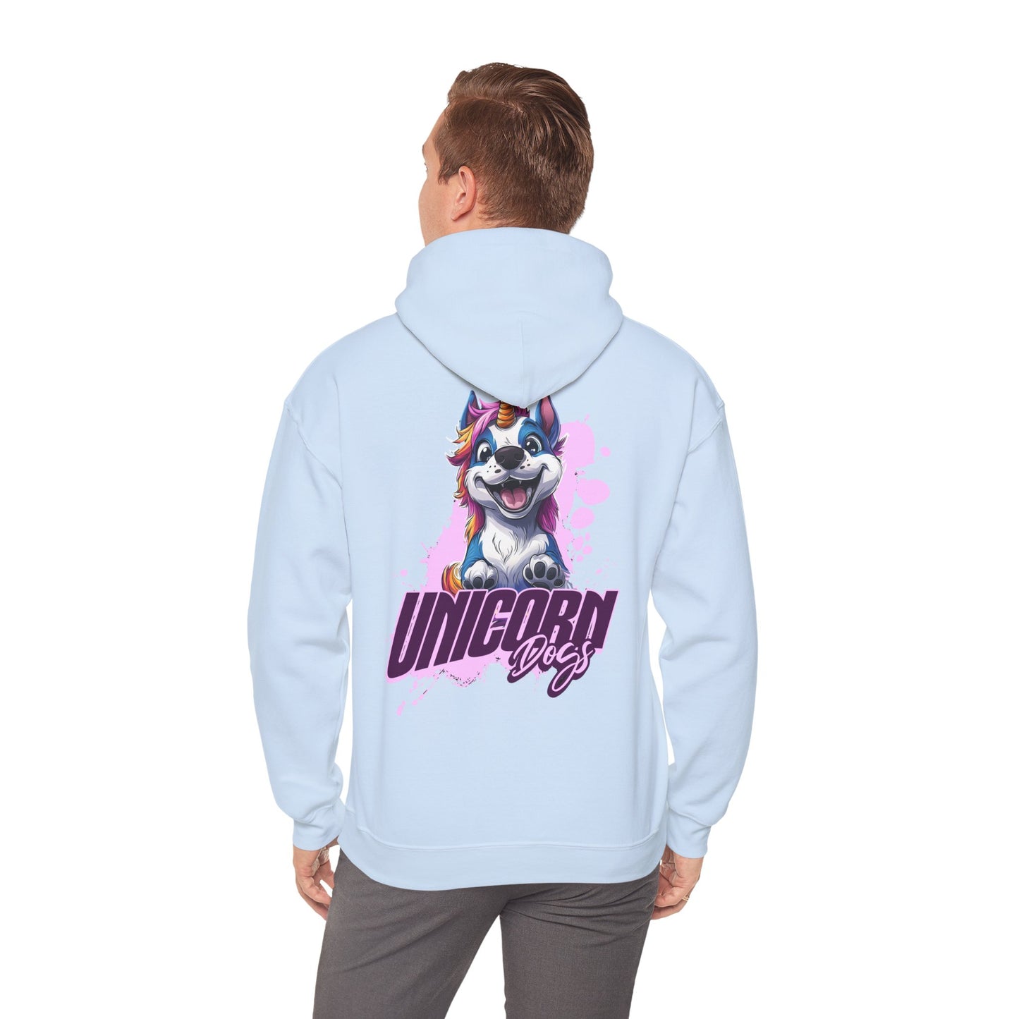 Unicorn Dogs - Unisex Heavy Blend™ Hoodie Sweatshirt - Druck hinten