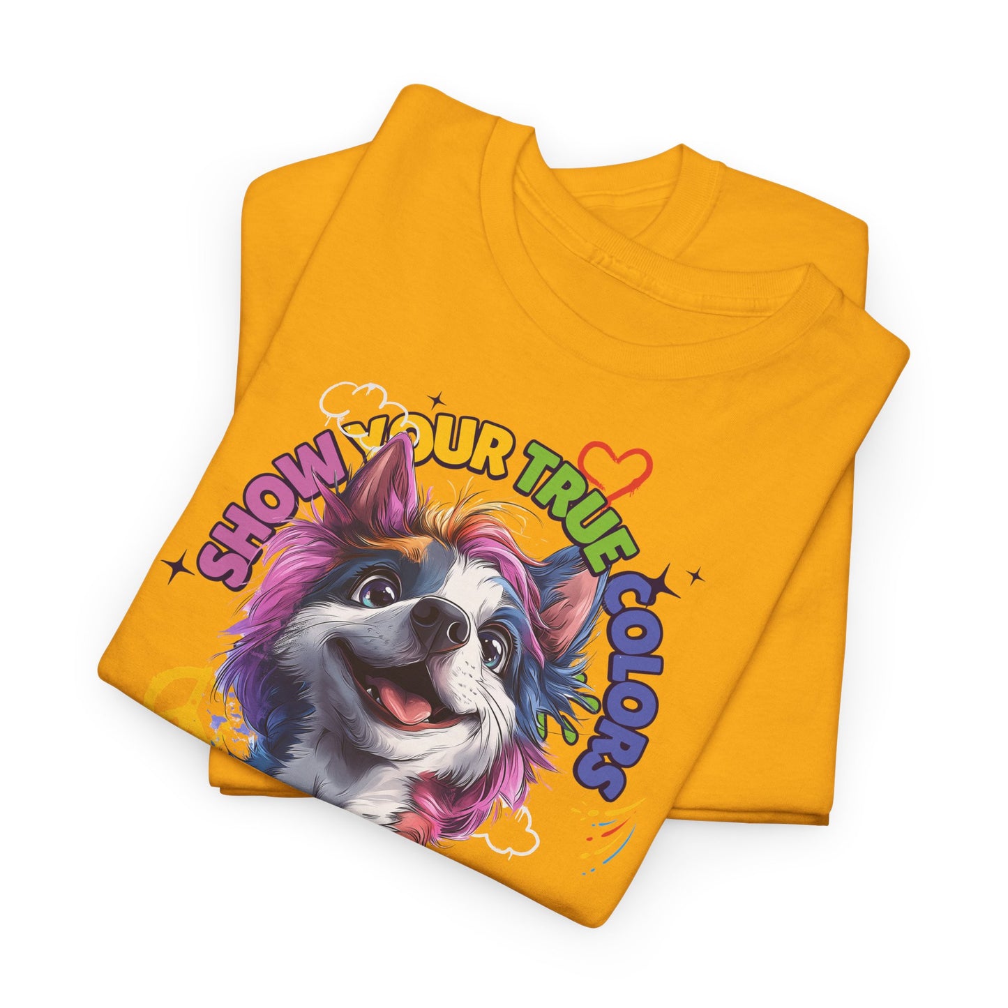 Show your true colors - You are beautiful _ Einhornhund - Hunde Tshirts. Gibt es in vielen verschiedenen Ausführungen.