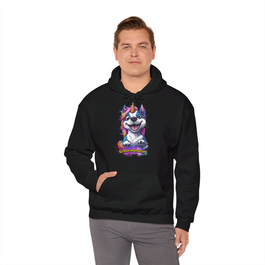 🦄🐾 Einhornhund Hoodie – Flauschig, magisch, einzigartig! - Druck Vorne 🐾🦄