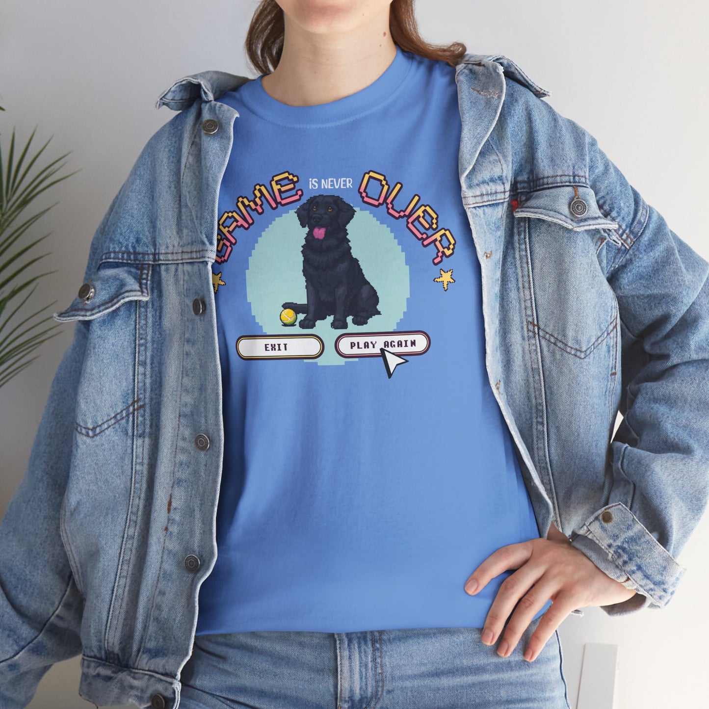 The Game is never over - Labrador Tshirt - Unisex Heavy Cotton Tee