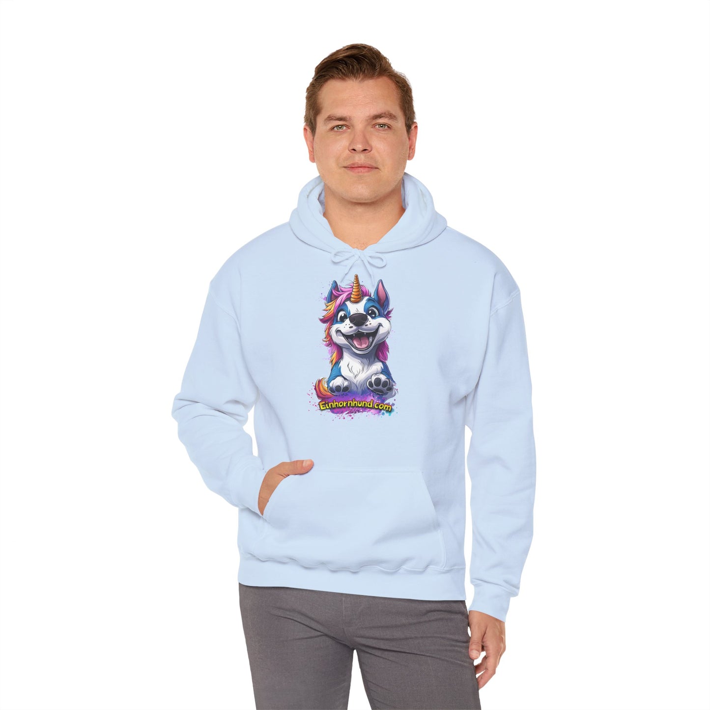 🦄🐾 Einhornhund Hoodie – Flauschig, magisch, einzigartig! - Druck Vorne 🐾🦄