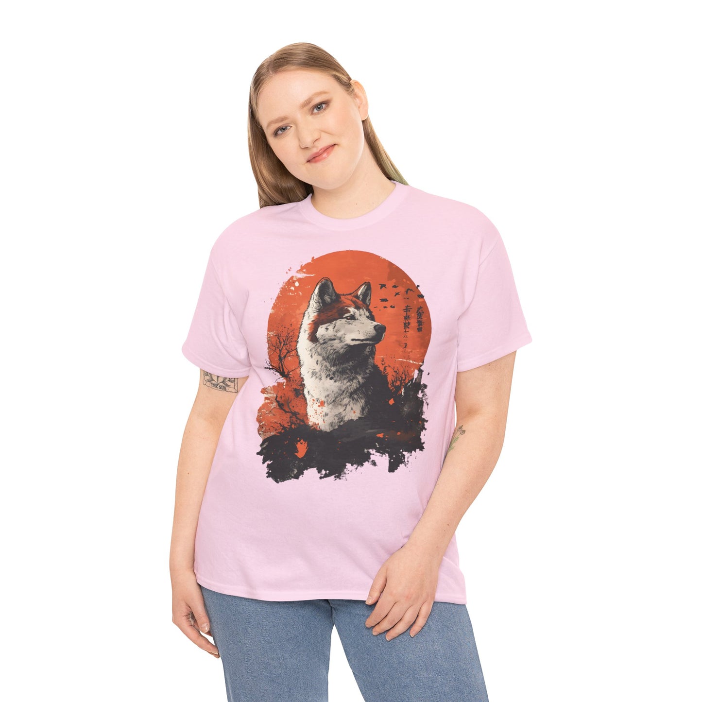 Shiba Inu "Red Moon" Tshirt