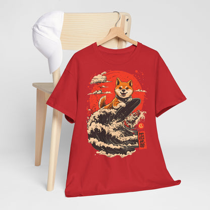 Shiba Inu Surfing T-Shirt