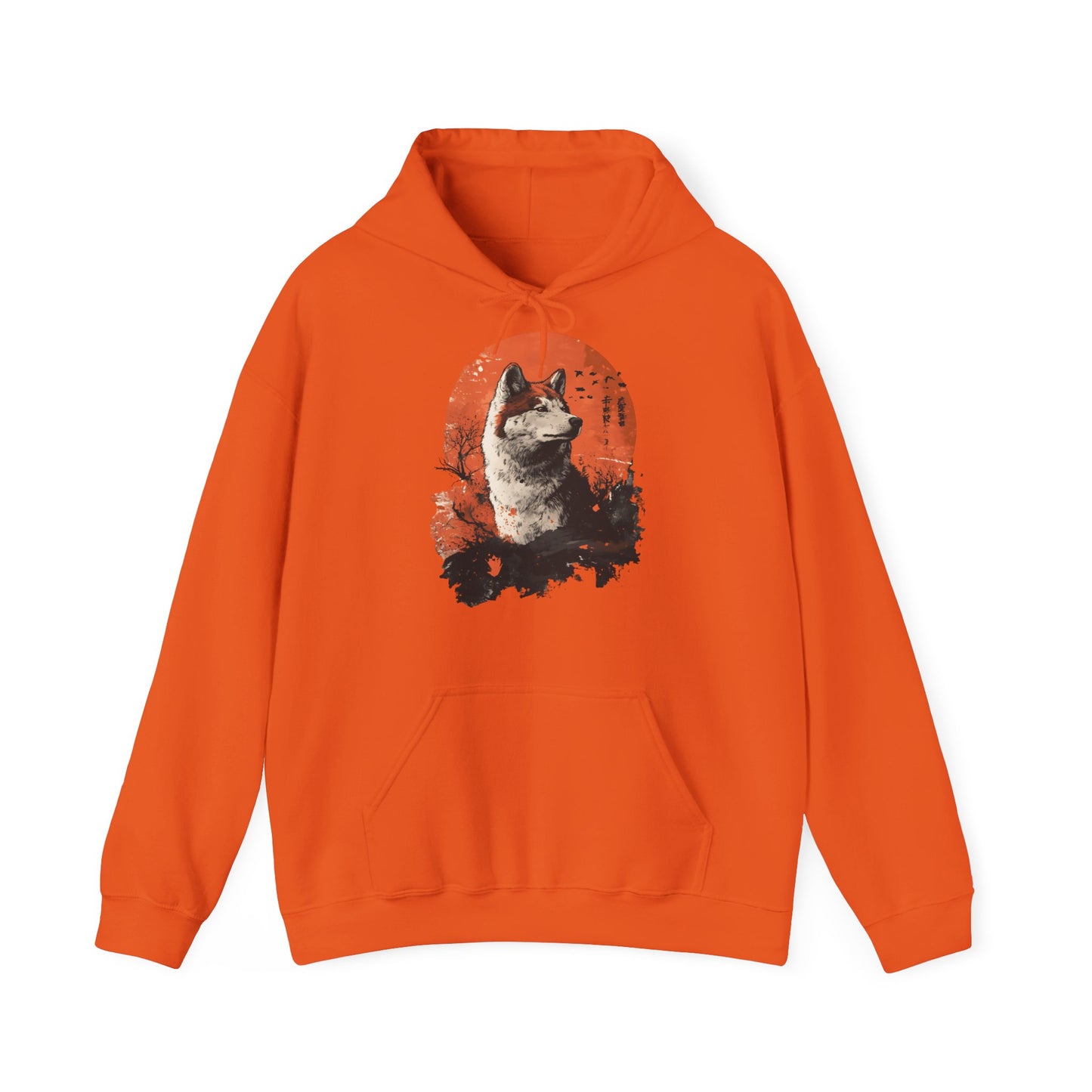 Shiba Inu moon - Unisex Heavy Blend™ Hoodie Sweatshirt