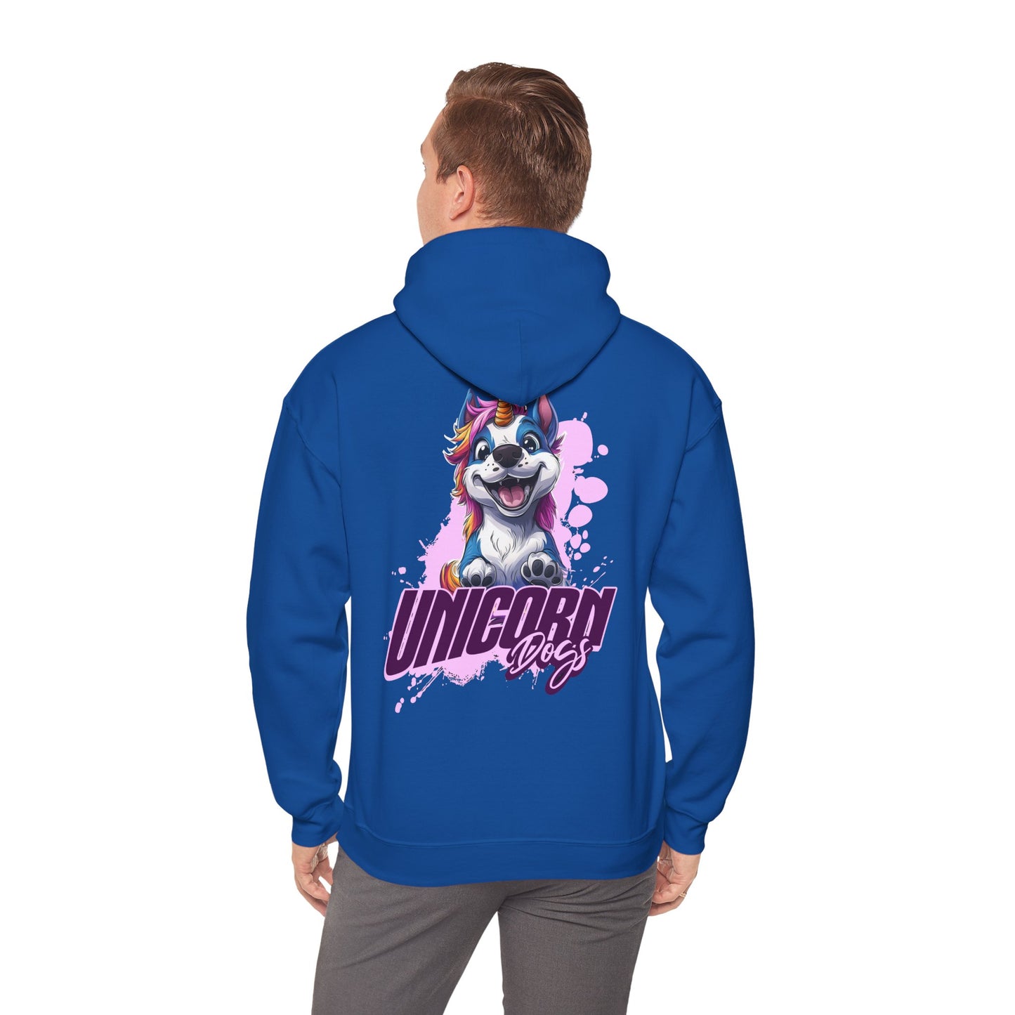 Unicorn Dogs - Unisex Heavy Blend™ Hoodie Sweatshirt - Druck hinten