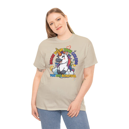 🦄✨ Show Your True Colors Tshirt – You Are Beautiful! 🌈