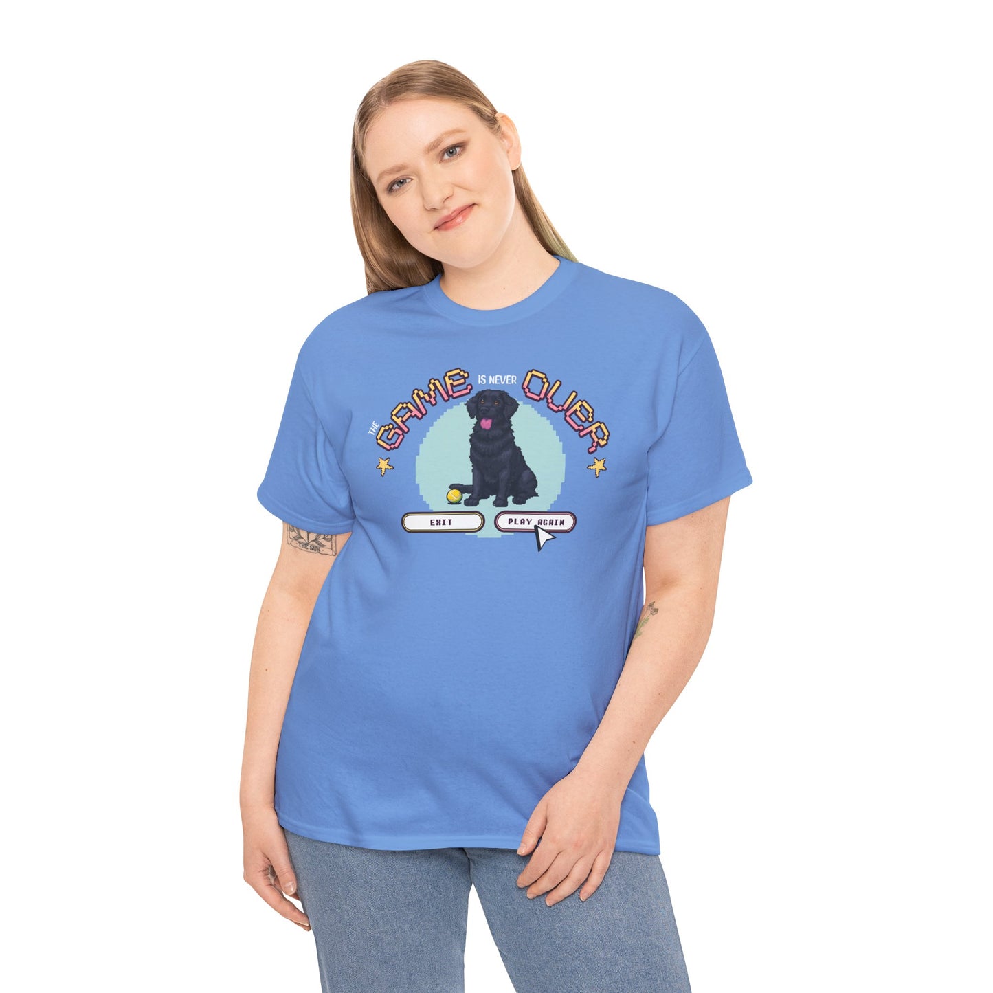 The Game is never over - Labrador Tshirt - Unisex Heavy Cotton Tee