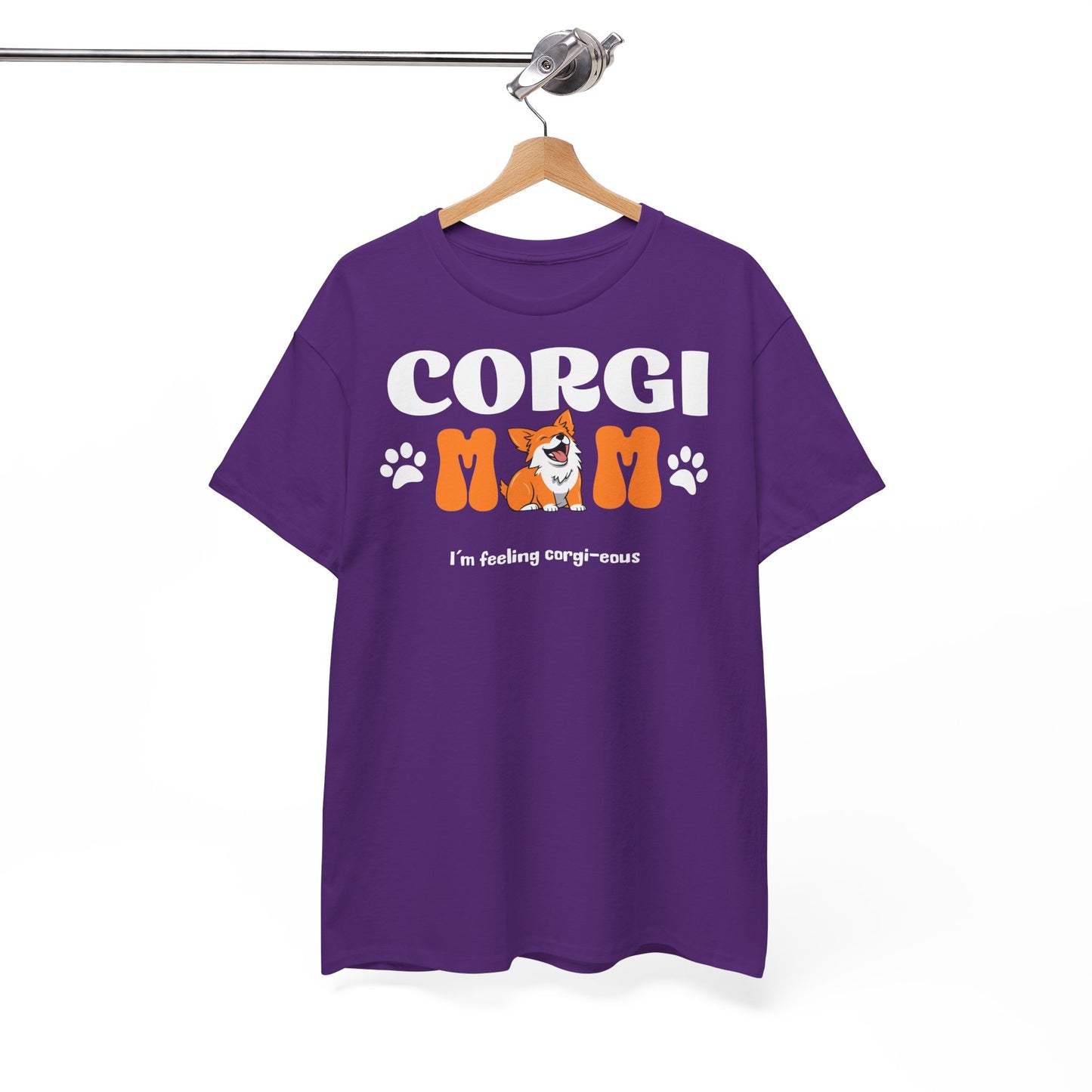 Corgi Mom Tshirt - Unisex Heavy Cotton Tee