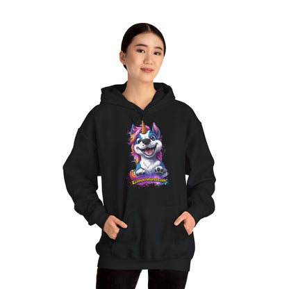 🦄🐾 Einhornhund Hoodie – Flauschig, magisch, einzigartig! - Druck Vorne 🐾🦄