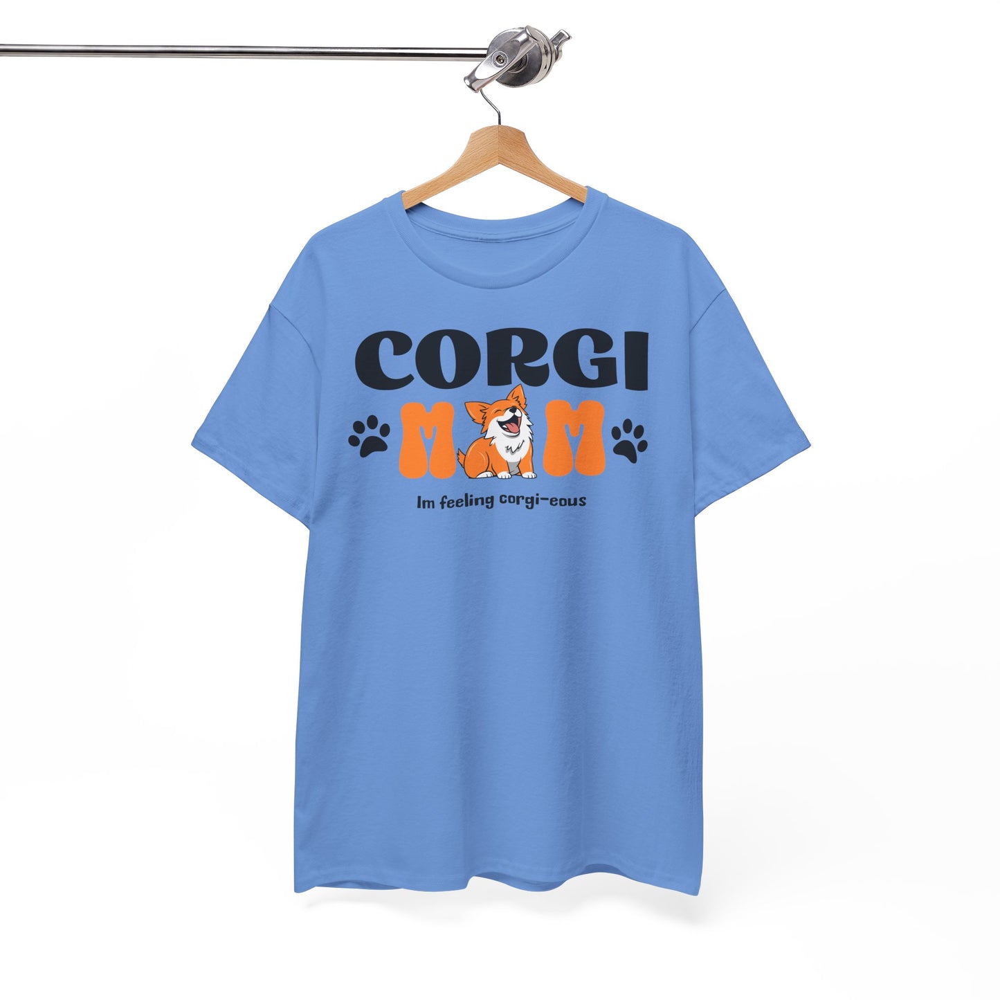 Corgi Mom Tshirt - Unisex Heavy Cotton Tee