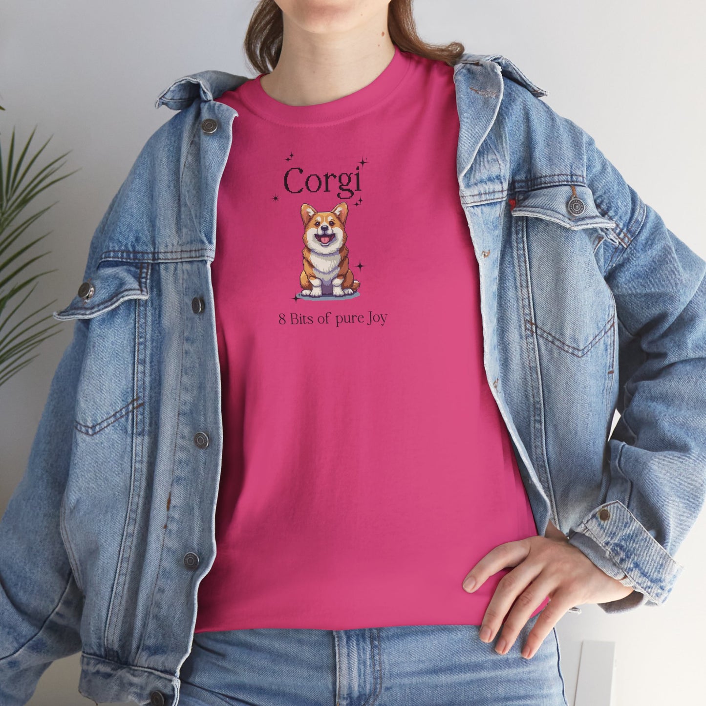 T-Shirt - Corgi 8 bit Gamer Pet Tee