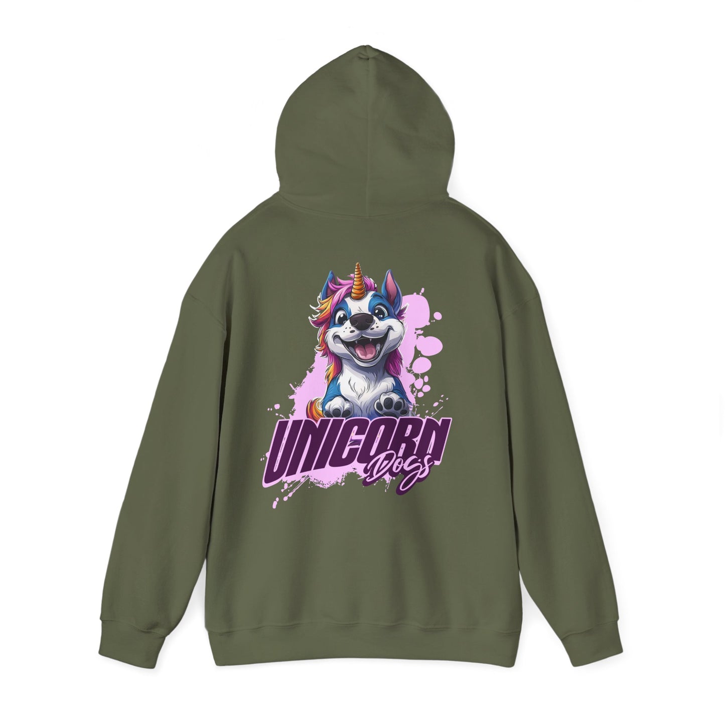 Unicorn Dogs - Unisex Heavy Blend™ Hoodie Sweatshirt - Druck hinten