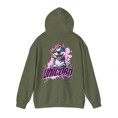 Unicorn Dogs - Unisex Heavy Blend™ Hoodie Sweatshirt - Druck hinten