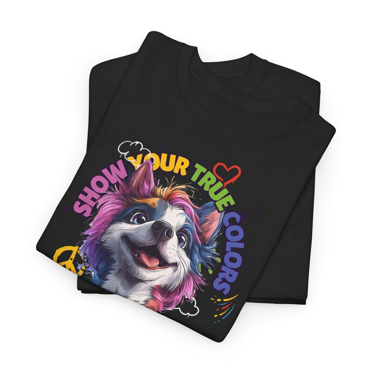 Show your true colors - You are beautiful _ Einhornhund - Hunde Tshirts. Gibt es in vielen verschiedenen Ausführungen.