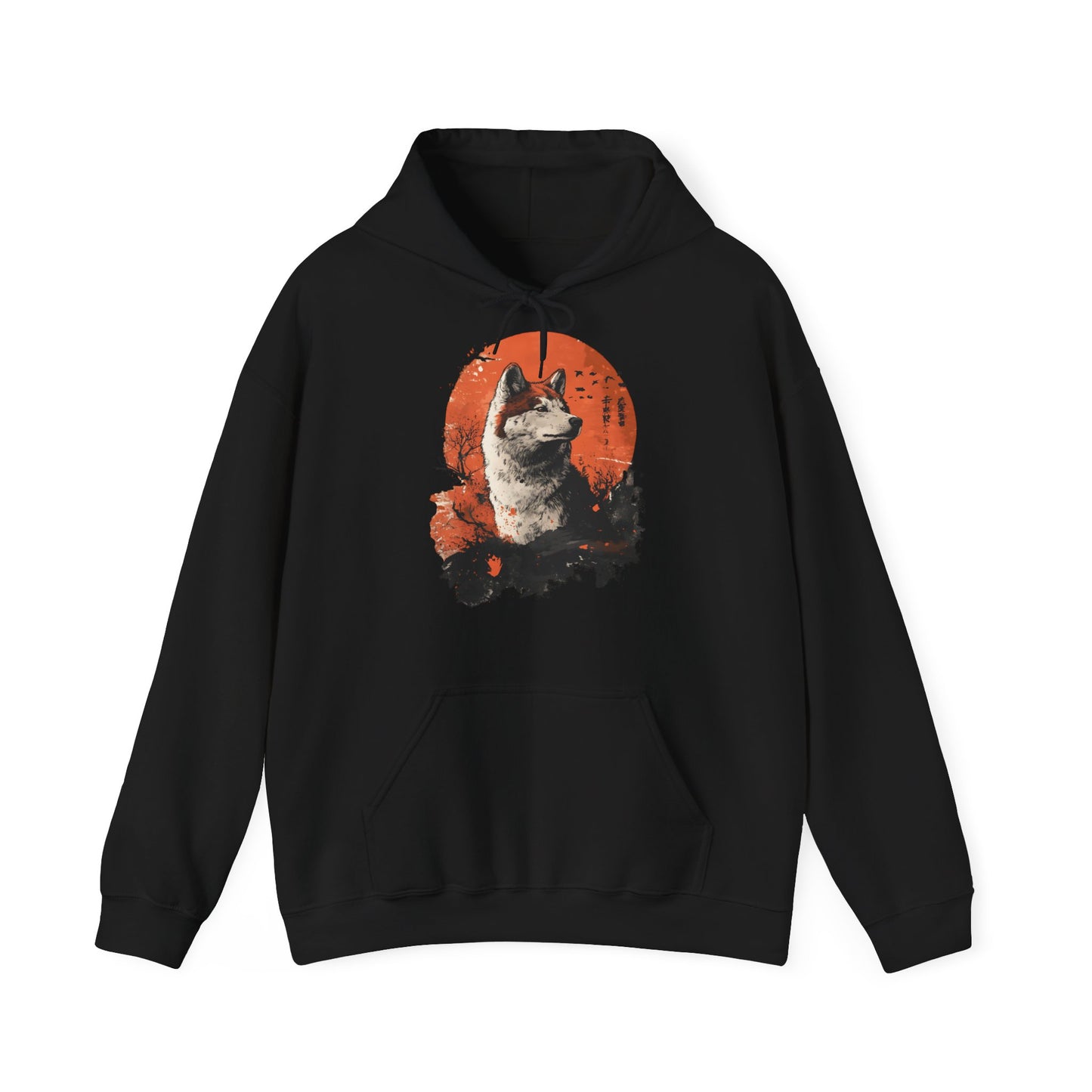 Shiba Inu moon - Unisex Heavy Blend™ Hoodie Sweatshirt