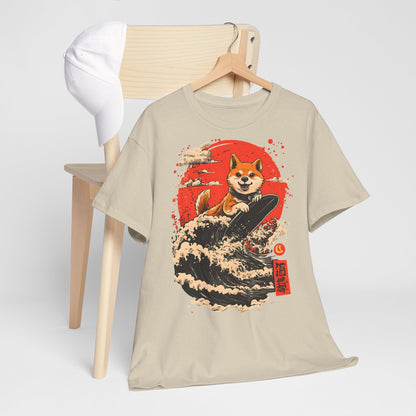 Shiba Inu Surfing T-Shirt