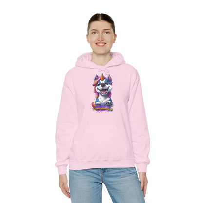 🦄🐾 Einhornhund Hoodie – Flauschig, magisch, einzigartig! - Druck Vorne 🐾🦄