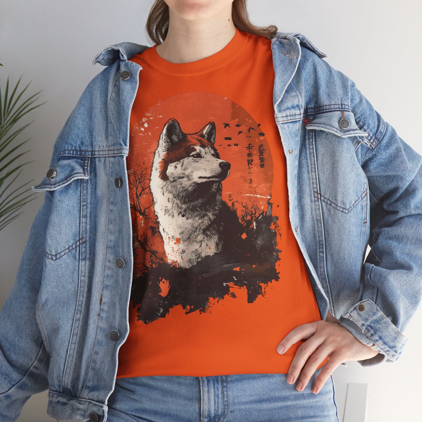 Shiba Inu "Red Moon" Tshirt