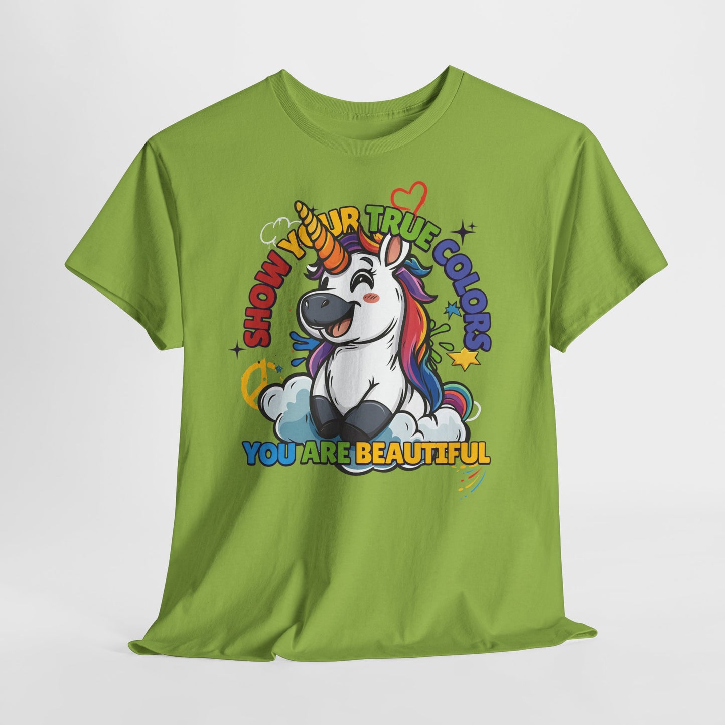 🦄✨ Show Your True Colors Tshirt – You Are Beautiful! 🌈