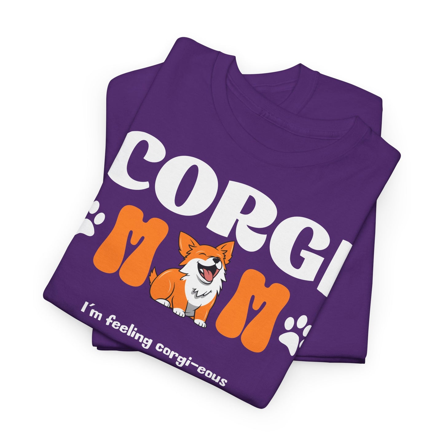 Corgi Mom Tshirt - Unisex Heavy Cotton Tee