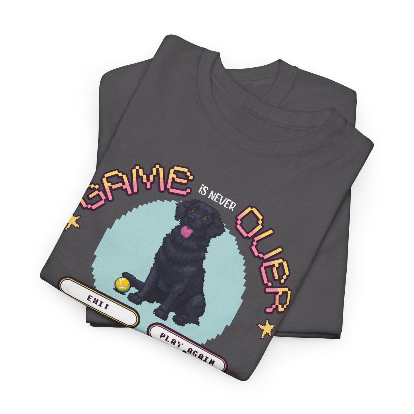 The Game is never over - Labrador Tshirt - Unisex Heavy Cotton Tee