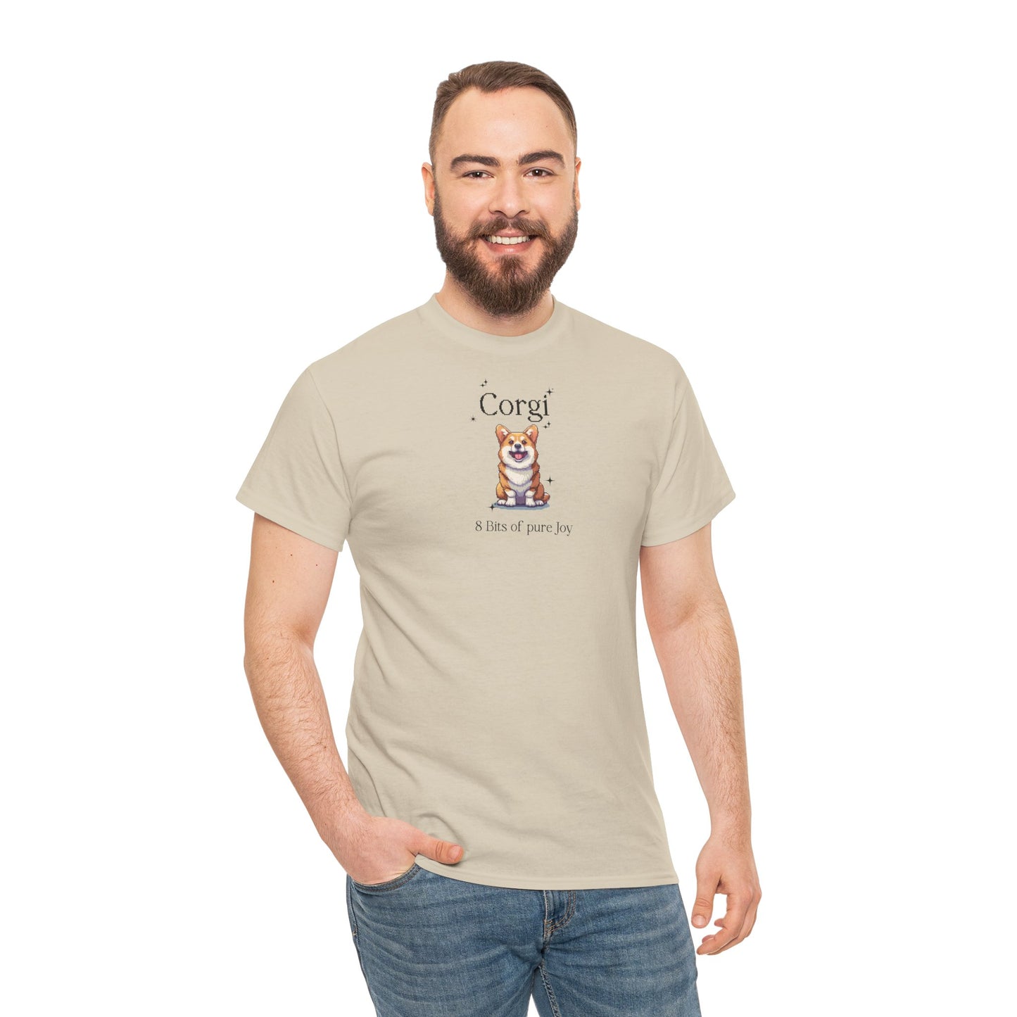 T-Shirt - Corgi 8 bit Gamer Pet Tee